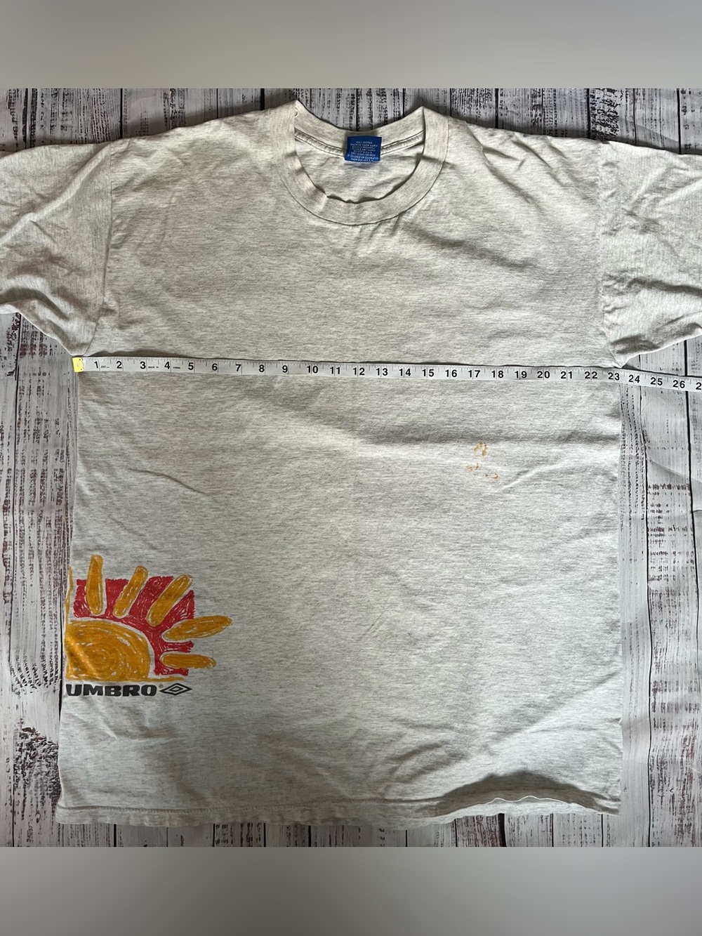 Vintage 90s Umbro Sand Soccer Graphic Tshirt Made in USA Beach Retro XL - Picture 8 of 10